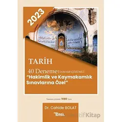 KPSS Tarih Tamamı Çözümlü 40 Deneme - Cahide Bolat - Temsil Kitap