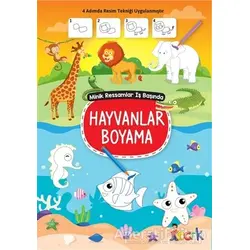 Hayvanlar Boyama - Minik Ressamlar İş Başında - Kolektif - Bıcırık Yayınları
