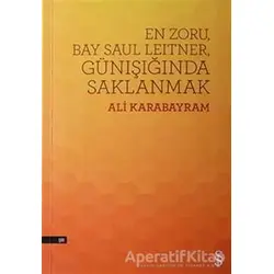 En Zoru, Bay Saul Leitner, Günışığında Saklanmak - Ali Karabayram - Everest Yayınları
