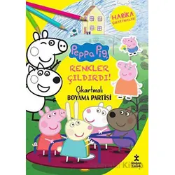 Renkler Çıldırdı - Peppa Pig Çıkartmalı Boyama Partisi - Kolektif - Doğan Çocuk