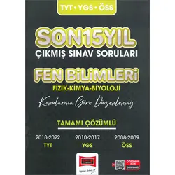 Yargı 2023 TYT-YGS-ÖSS Son 15 Yıl Fen Bilimleri Çıkmış Sınav Soruları
