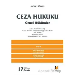 Ceza Hukuku Genel Hükümler - Ahmet Gökcen - Adalet Yayınevi