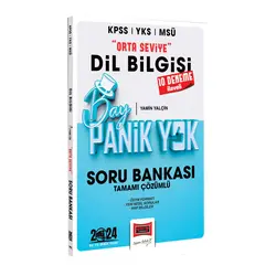 Yargı Yayınları 2024 KPSS YKS MSÜ Bay Panik Yok Dil Bilgisi Orta Seviye Tamamı Çözümlü Soru Bankası