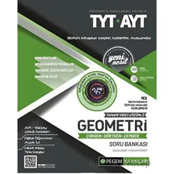 TYT-AYT Geometri Çokgen-Dörtgen-Çember Soru Bankası - Kolektif - Pegem Akademi Yayıncılık