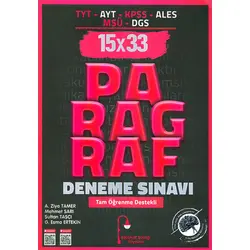 Edebiyat Sokağı TYT AYT KPSS ALES MSÜ DGS Paragraf 15x33 Deneme