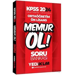 Yediiklim 2024 KPSS Ortaöğretim-Önlisans Memur Ol Soru Bankası