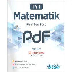 TYT Matematik PDF Planlı Ders Föyü Video Çözümlü Eğitim Vadisi Yayınları