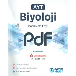 AYT Biyoloji Planlı Ders Föyü Eğitim Vadisi