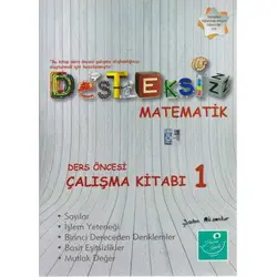 Kartezyen Desteksiz Matematik 1 Ders Öncesi Çalışma Kitabı