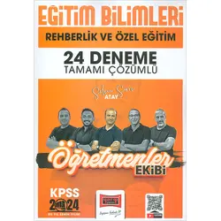 Yargı Yayınları 2024 KPSS Öğretmenler Ekibi Rehberlik Tamamı Çözümlü 24 Deneme