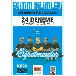 Yargı Yayınları 2024 KPSS Öğretmenler Ekibi Öğrenme Psikolojisi Tamamı Çözümlü 24 Deneme