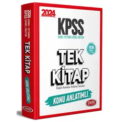 Data Yayınları 2025 KPSS Genel Yetenek Genel Kültür Tek Kitap Konu Anlatımlı
