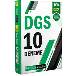 2024 DGS Tamamı Çözümlü 10 Deneme - Kolektif - Pegem Akademi Yayıncılık