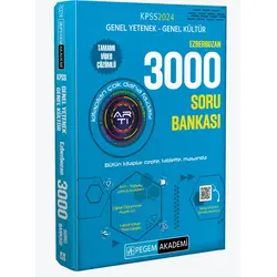 Pegem 2024 KPSS Genel Yetenek Genel Kültür Ezberbozan 3000 Soru Bankası