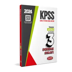 2024 KPSS Lisans Çözümlü 3 Fasikül Deneme Data Yayınları