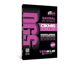 Yediiklim Yayınları 2024 DGS Sayısal Yetenek Konularına Göre Tamamı Çözümlü Çıkmış Sorular