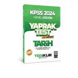 2024 KPSS Tarih Çek Kopart Yaprak Test Yediiklim Yayınları
