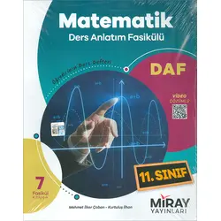 11.Sınıf Matematik DAF Ders Anlatım Fasikülü Miray Yayınları
