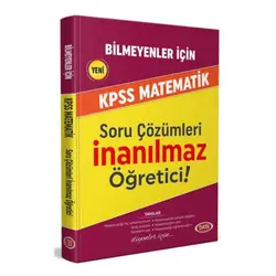 Data Bilmeyenler İçin KPSS Matematik