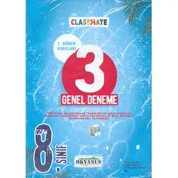 8.Sınıf Classmate 1.Dönem 3 Genel Deneme Okyanus Yayıncılık
