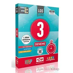 Nego 8. Sınıf LGS 3 Lü Paket Deneme Kitabı 1.Dönem