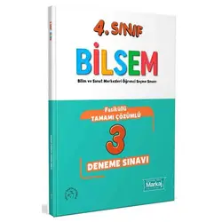 4. Sınıf Bilsem Çözümlü 3 Fasikül Deneme Sınavı - Markaj Yayınları