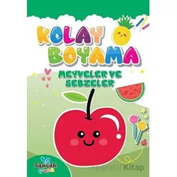Kolay Boyama Meyveler ve Sebzeler Sancak Çocuk
