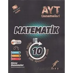 YKS AYT Matematik 10lu Deneme Video Çözümlü Birey Yayınları - Kolektif - Birey Yayıncılık