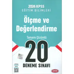 2024 KPSS Ölçme ve Değerlendirme 20 Deneme Sınavı Data Yayınları
