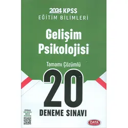 2024 KPSS Gelişim Psikolojisi 20 Deneme Sınavı Data Yayınları