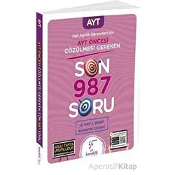 Karekök AYT Öncesi Çözülmesi Gereken Son 987 Soru Eşit Ağırlık Öğrencileri için