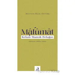 Malumat - Mustafa Bilal Öztürk - Fecr Yayınları
