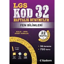 8. Sınıf Fen Bilimleri Kod 32 Haftalık Denemeleri - Kolektif - Tudem Yayınları