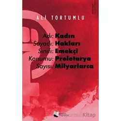 Adı: Kadın Soyadı: Haklar - Ali Tortumlu - Karina Yayınevi