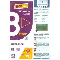8.Sınıf Fen Bilimleri Çek Kopar Test Pergel Yayınları