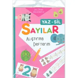 Sayılar Yaz Sil Alıştırma Defterim Ecrin Okul Öncesi Yayınları
