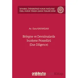Birleşme ve Devralmalarda İnceleme Prosedürü - Esra Kayandan - On İki Levha Yayınları