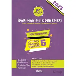 İmtiyaz İdari Hakimlik Denemesi Çözümlü 5 Deneme - Kolektif - Temsil Kitap