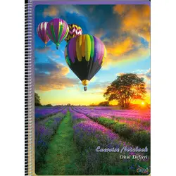 Okul Defteri A4 Boy 120 Yaprak Çizgili Spiral Kapak Alfa Defter