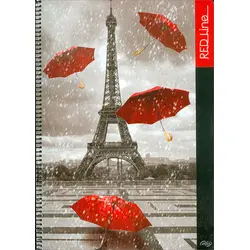 RedLine A4 Boy 96 Yaprak Çizgili Spiral Kapak Alfa Defter