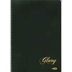 Glory A4 Boy 40 Yaprak Kareli Spiral Kapak Alfa Defter