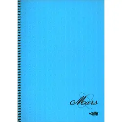 A4 Boy 72 Yaprak Çizgisiz Spiral Kapak Alfa Defter