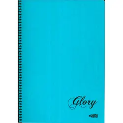 Glory A4 Boy 120 Yaprak Kareli Spiral Kapak Alfa Defter