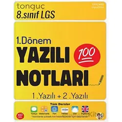 8. Sınıf Yazılı Notları 1. Dönem 1. ve 2. Yazılı Tonguç Akademi