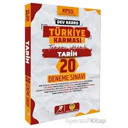 KPSS Dev Kadro Türkiye Karması Tarih 20 Deneme - Kolektif - Tasarı Eğitim Yayınları