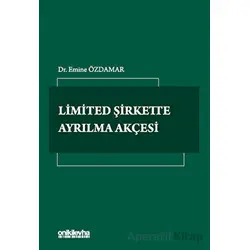 Limited Şirkette Ayrılma Akçesi - Emine Özdamar - On İki Levha Yayınları