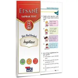 Açı Yayınları 6. Sınıf İngilizce Yaprak Test
