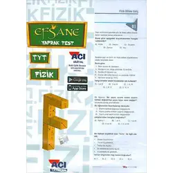 Açı Yayınları YKS TYT Fizik Yaprak Test