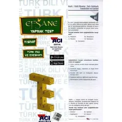 Açı Yayınları 11. Sınıf Türk Dili ve Edebiyatı Yaprak Test