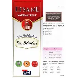 Açı Yayınları 6. Sınıf Fen Bilimleri Yaprak Test